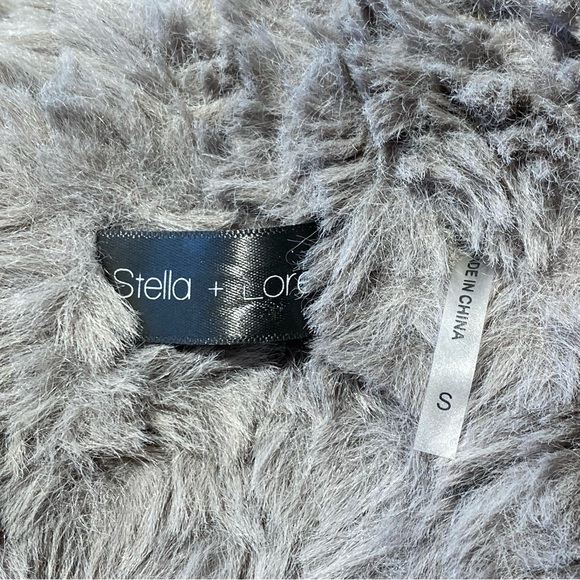 Stella + Lorenzo Love Token Faux Fur Vest size S - Picture 10 of 13